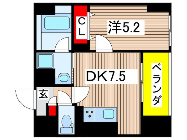 レジデンス　ホクサイの物件間取画像